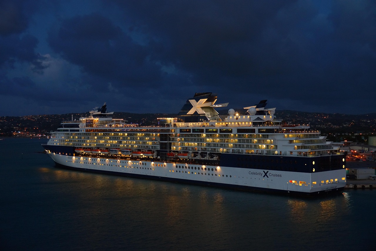 Luxury yacht in Bahamas